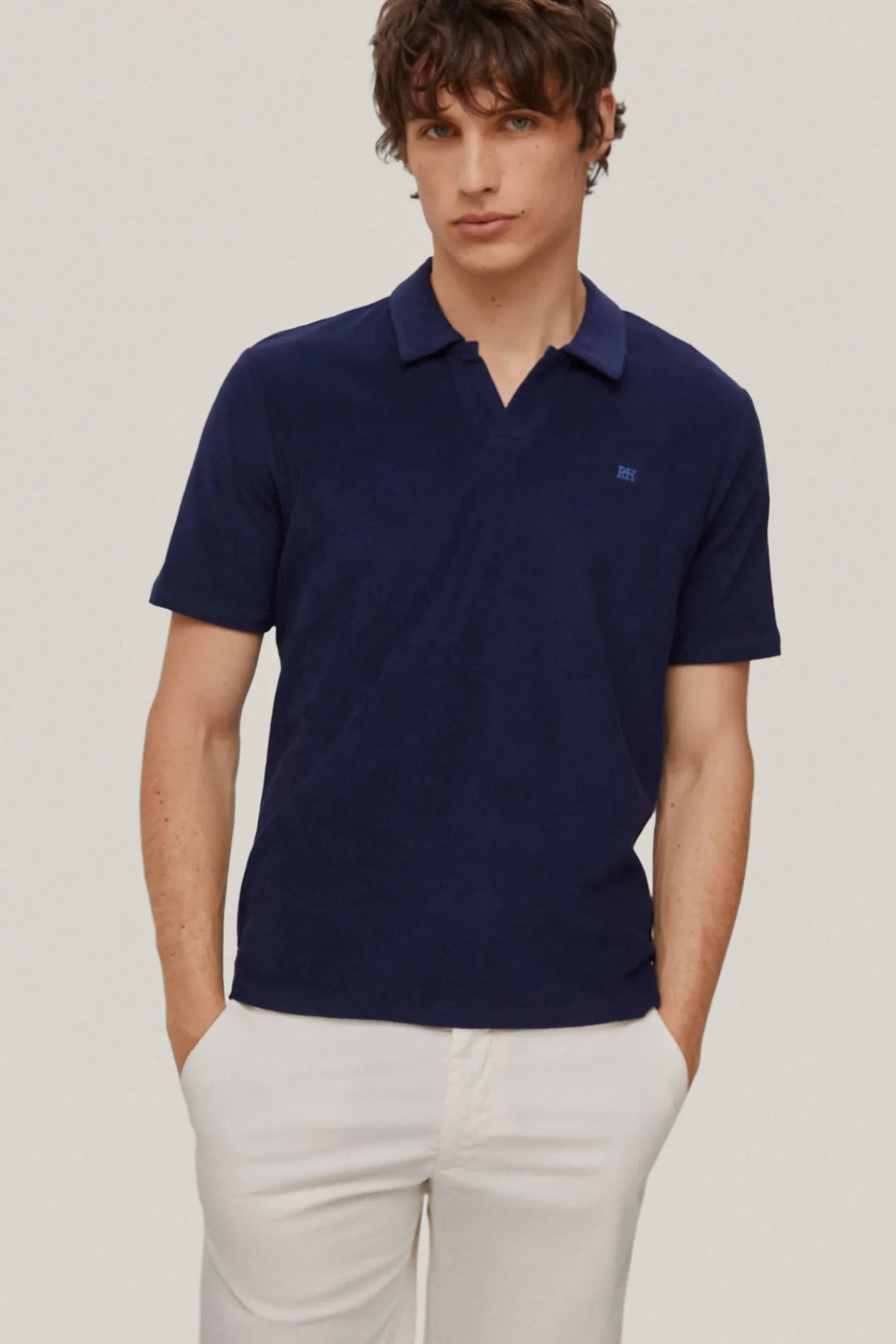 Polo Liso Rizo Cuello Abierto^Pedro del Hierro Fashion