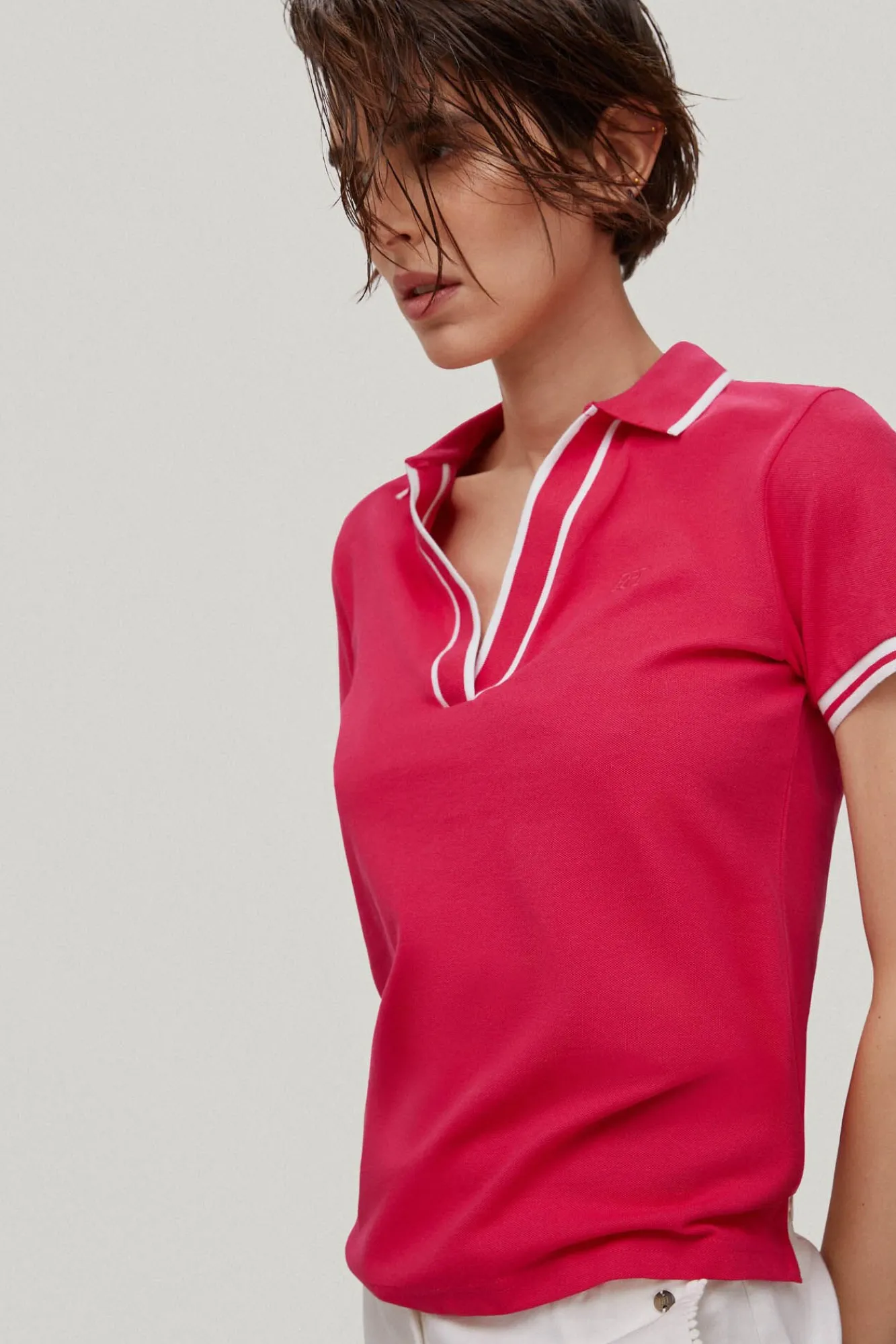 Polo Manga Corta Escote Desmentido^Pedro del Hierro Discount