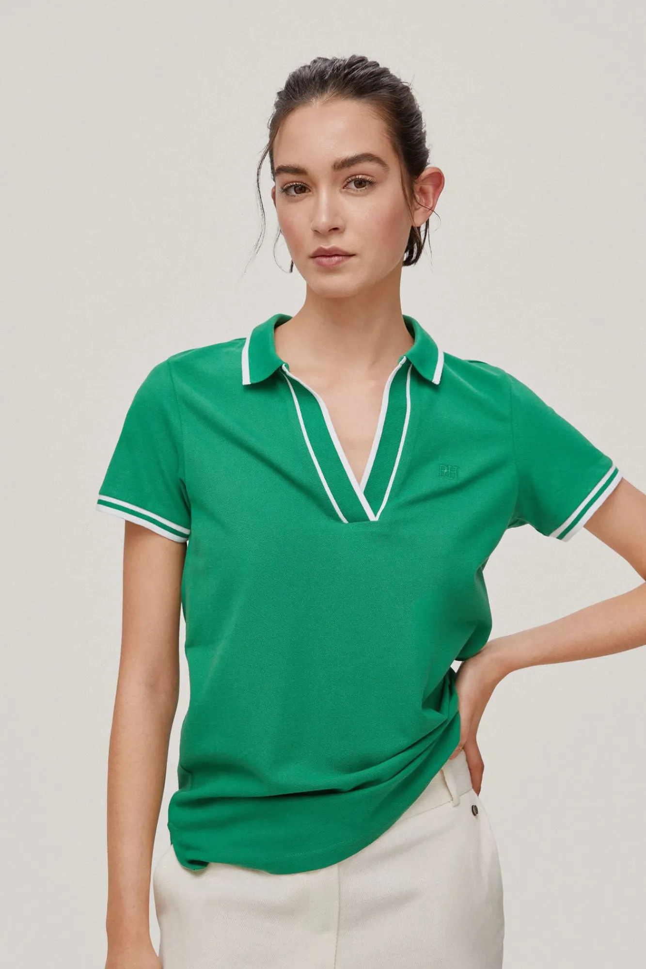 Polo Manga Corta Escote Desmentido^Pedro del Hierro Store
