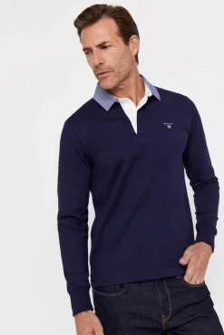 Polo Manga Larga^Gant Discount