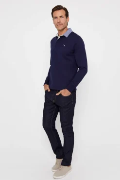 Polo Manga Larga^Gant Discount