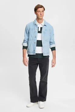 Polo Manga Larga Color Block^Esprit Discount