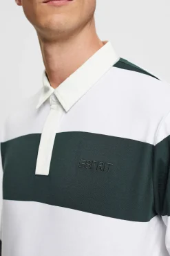 Polo Manga Larga Color Block^Esprit Discount