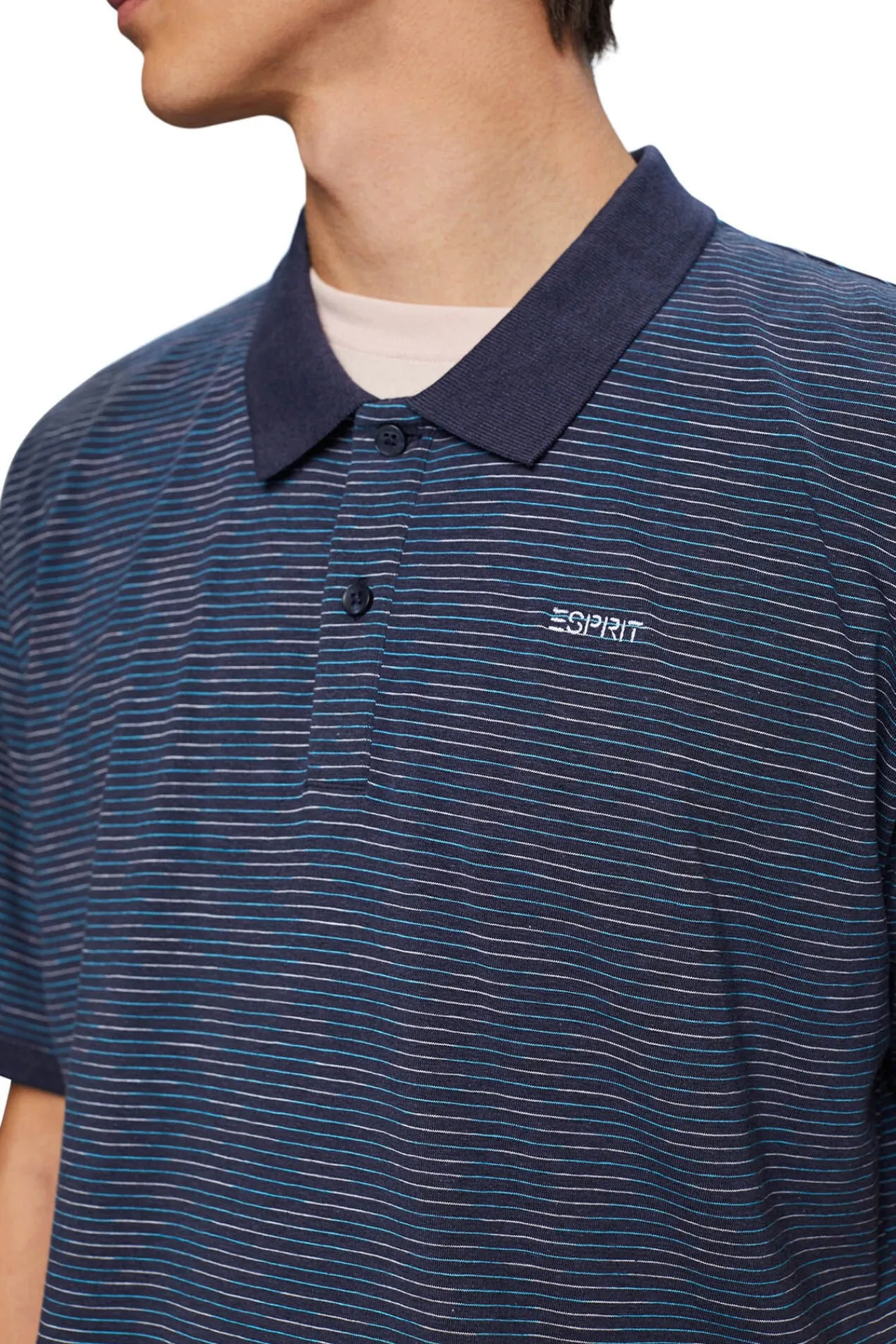 Polo Rayas Melange Con Viscosa^Esprit Fashion