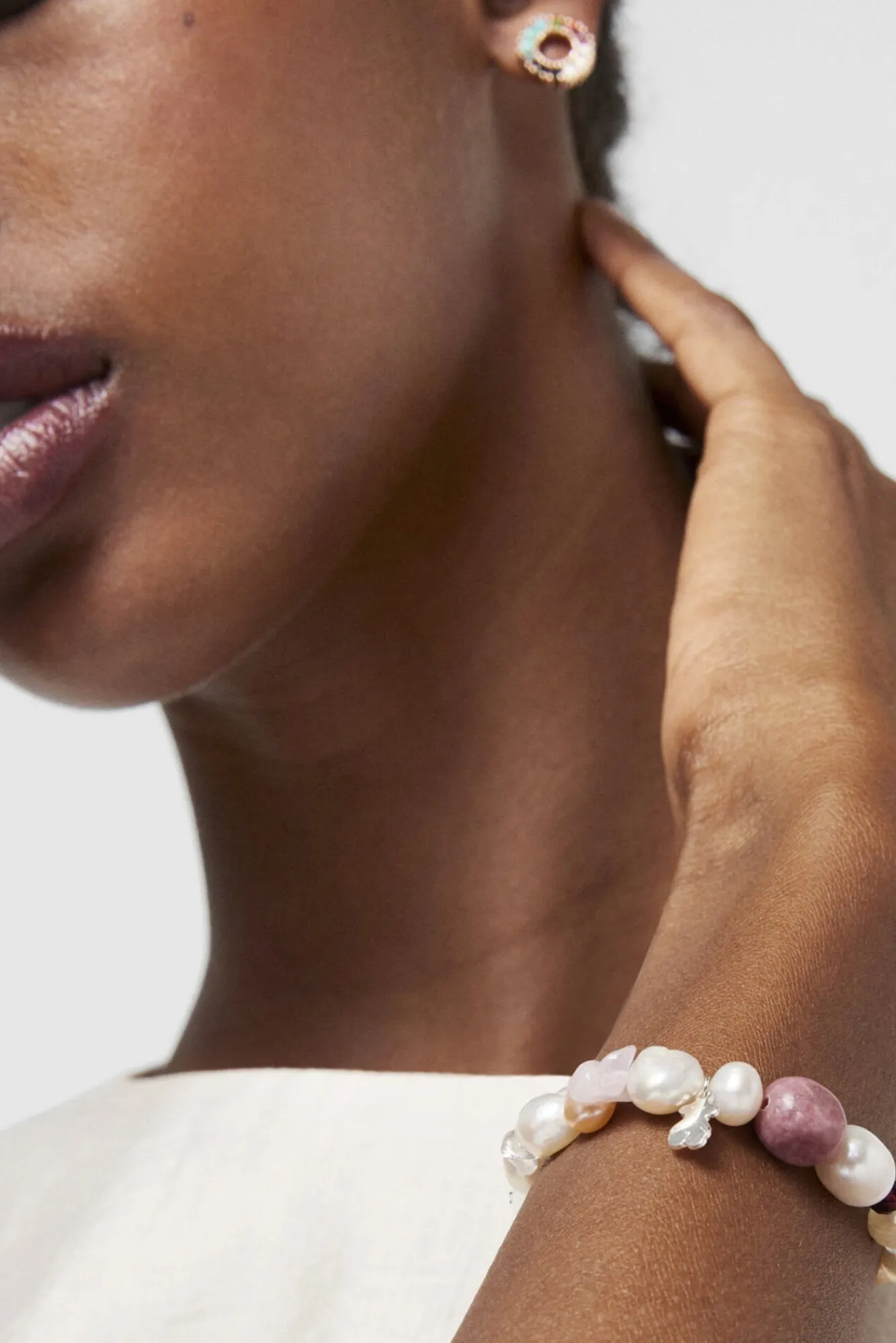 Pulsera De Plata Con Perlas Y Gemas^Tous Online