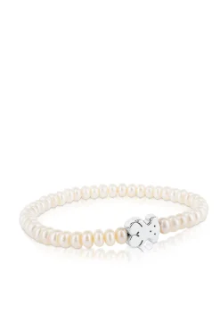 Pulsera Perlas Y Oso De Plata^Tous Flash Sale