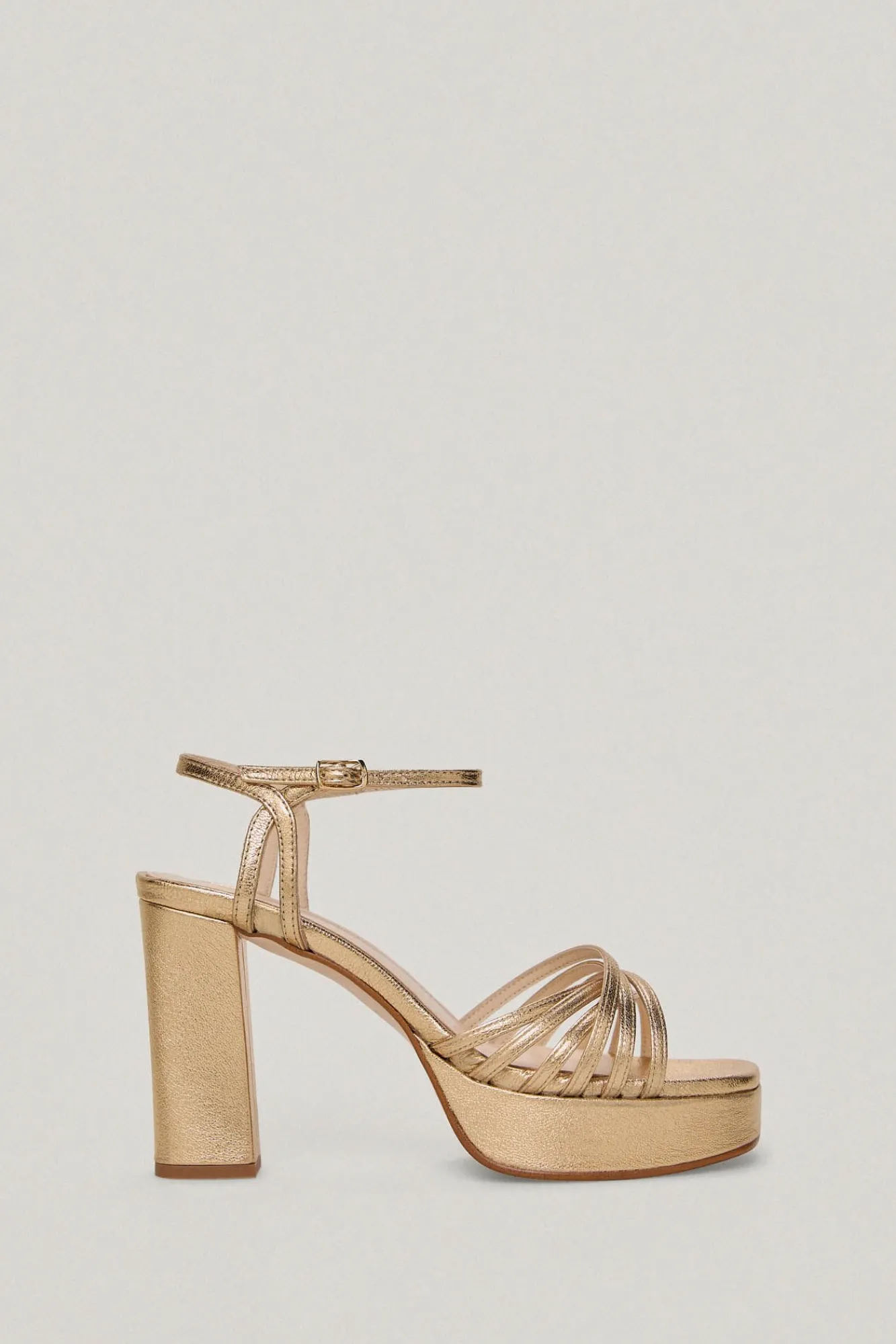 Sandalia Bloque Multi Straps De Piel^Pedro del Hierro Clearance