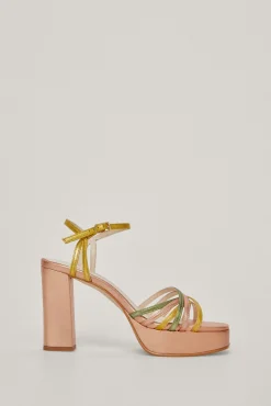 Sandalia Bloque Multi Straps De Piel^Pedro del Hierro Hot