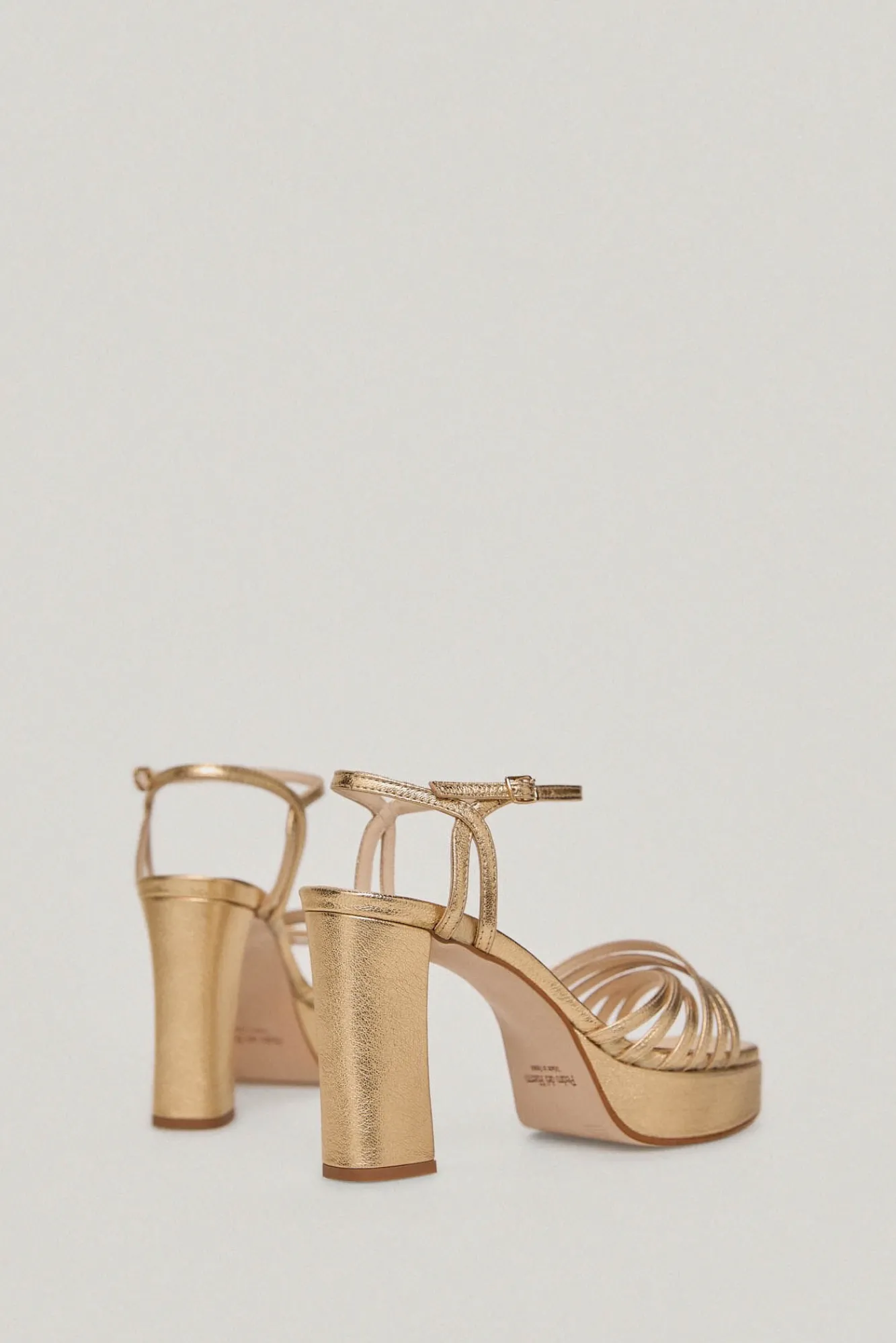 Sandalia Bloque Multi Straps De Piel^Pedro del Hierro Clearance