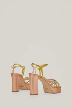 Sandalia Bloque Multi Straps De Piel^Pedro del Hierro Hot