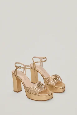 Sandalia Bloque Multi Straps De Piel^Pedro del Hierro Clearance