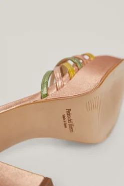 Sandalia Bloque Multi Straps De Piel^Pedro del Hierro Hot