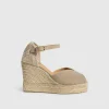 Sandalia Con Cuna Bianca Lona^Castaner Store