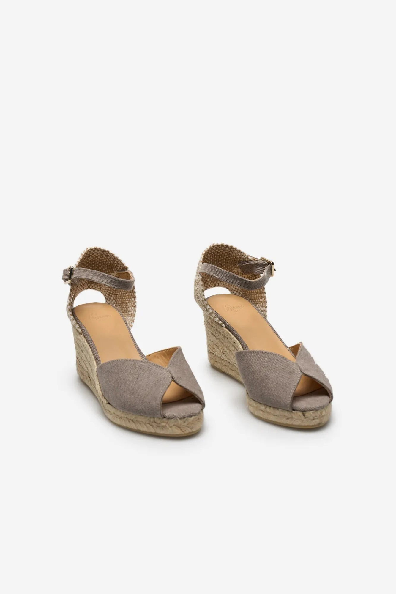 Sandalia Con Cuna Bianca Lona^Castaner Discount