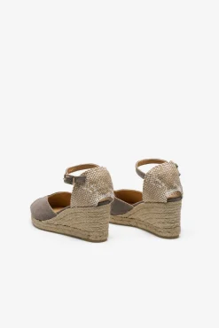 Sandalia Con Cuna Bianca Lona^Castaner Discount