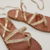 Sandalia Esclava De Piel Trenzada Con Tachuelas^Pedro del Hierro Store