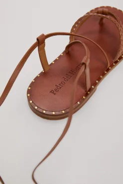 Sandalia Esclava De Piel Trenzada Con Tachuelas^Pedro del Hierro Discount