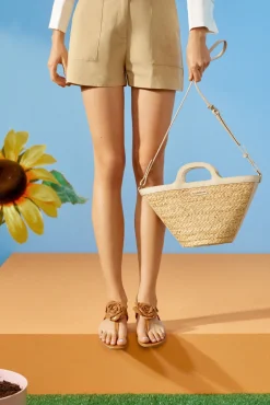 Sandalia Judy En Napa Y Flor Hecha A Mano^Pretty Ballerinas Cheap