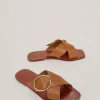 Sandalia Plana De Piel Con Hebilla^Pedro del Hierro Shop