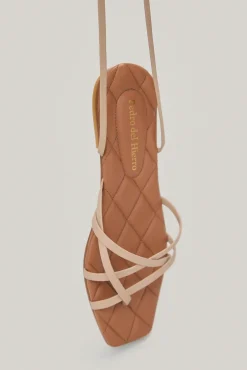 Sandalia Plana De Piel Con Planta Acolchada^Pedro del Hierro Shop