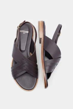 Sandalias Burdeos De Vacuno Liso^Lottusse Best