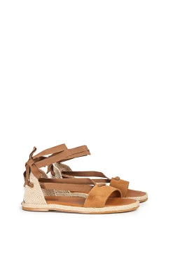 Sandalias Clara Laz Serraje Cuero^Popa Store