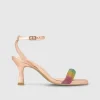 Sandalias De Tacon En Piel Metalizada^Lodi Best Sale