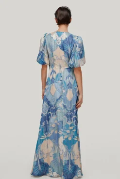 Sandra Vestido Largo Estampado Palmeras^TFP by Tamara Falco Cheap