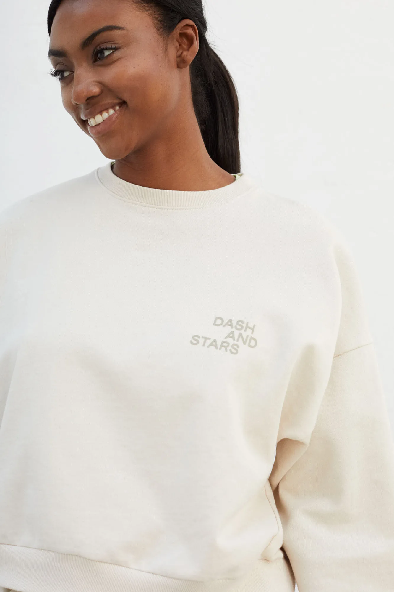 Sudadera 100% Algodon Blanca^Dash and Stars Clearance
