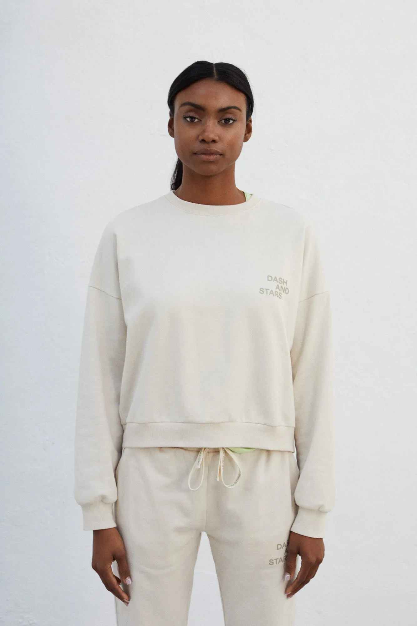Sudadera 100% Algodon Blanca^Dash and Stars Clearance