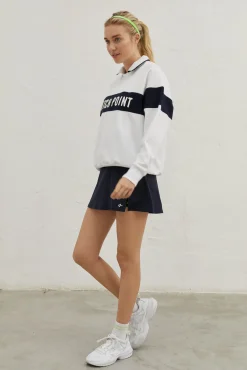 Sudadera Blanca Algodon Cuello Felpa^Dash and Stars Outlet