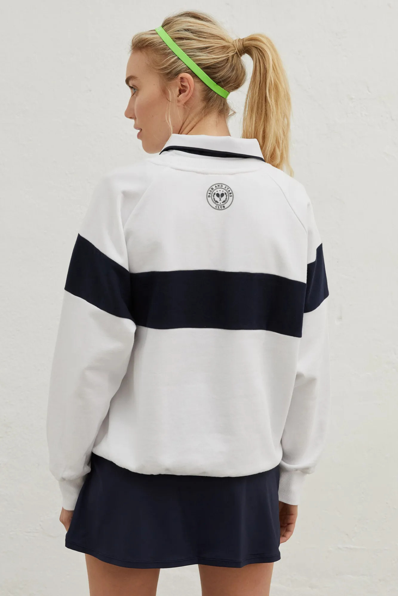 Sudadera Blanca Algodon Cuello Felpa^Dash and Stars Outlet