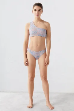 Top Bikini Asimetrico Estampado Quick Dry^Dash and Stars Fashion
