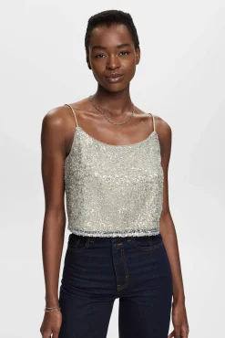 Top Corto Lentejuelas Tirantes^Esprit Best Sale