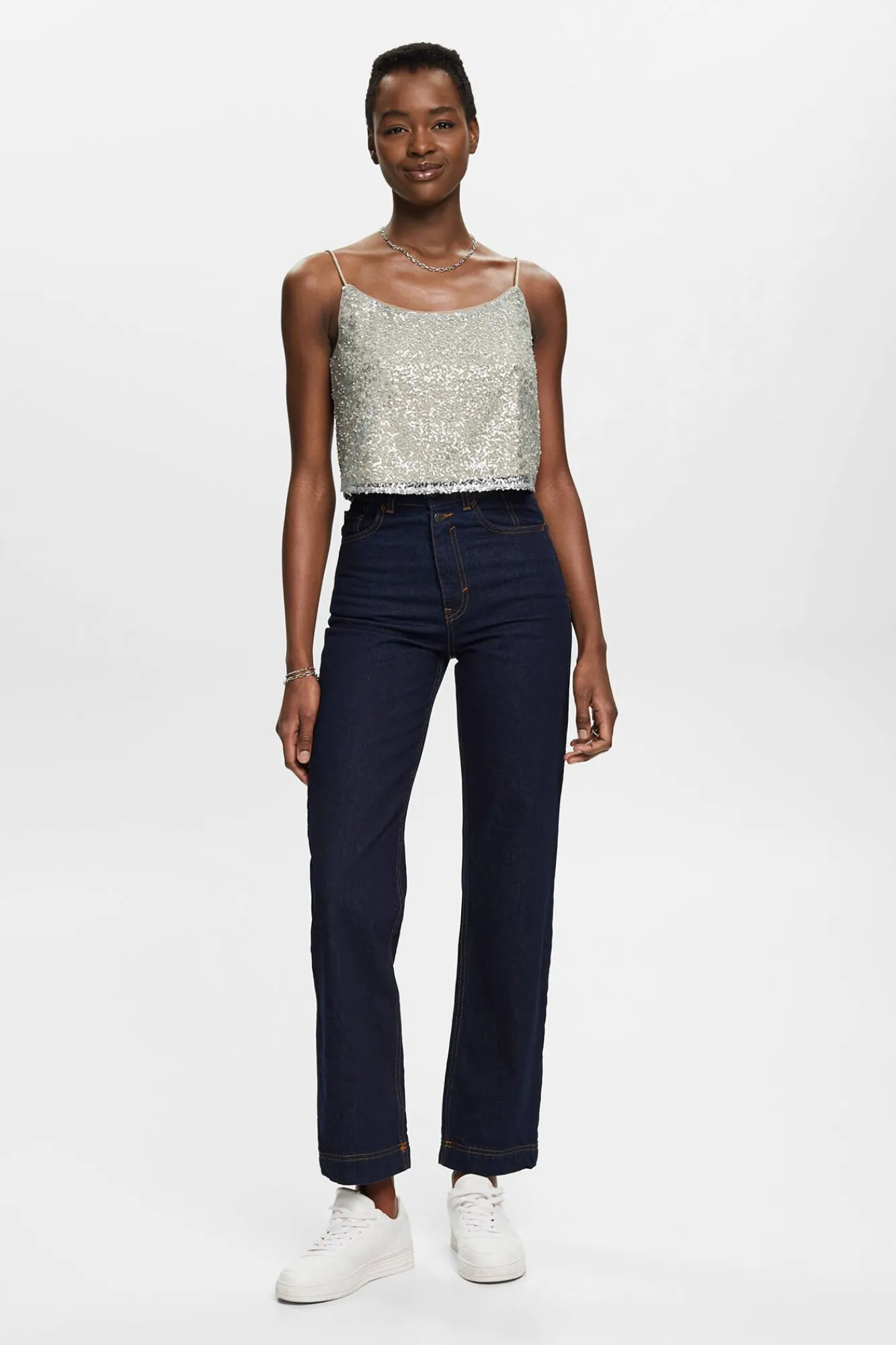 Top Corto Lentejuelas Tirantes^Esprit Best Sale