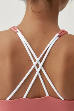 Top Daira Pink Peach/White^Born Living Yoga Best