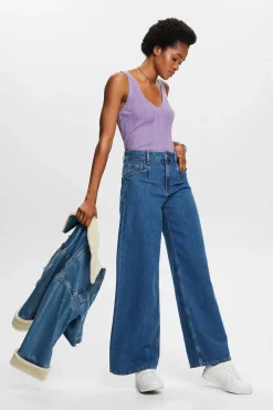 Top De Punto Fino Con Disenos Lino^Esprit Fashion