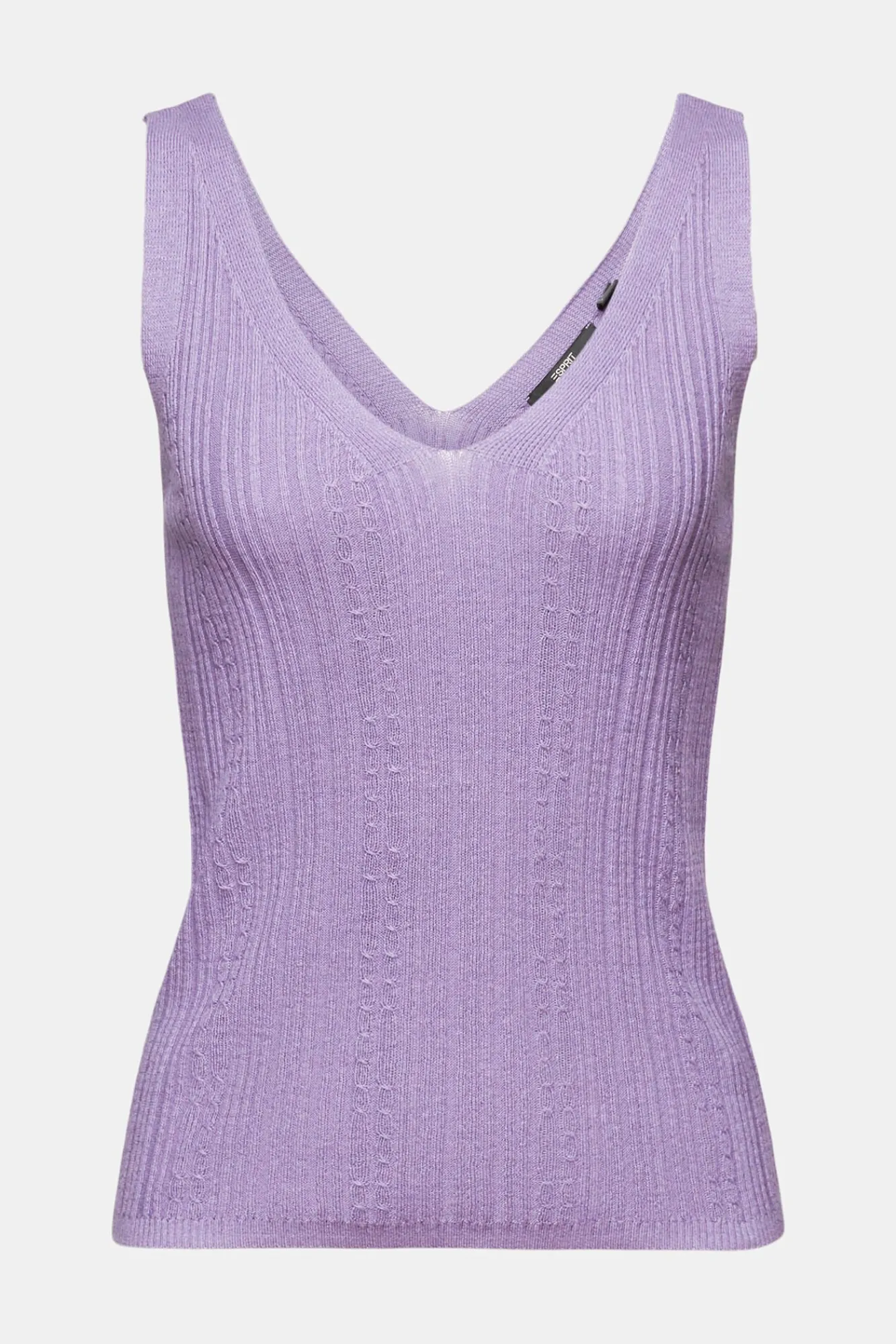 Top De Punto Fino Con Disenos Lino^Esprit Fashion