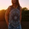 Top Fluido Con Print^Slowlove Cheap