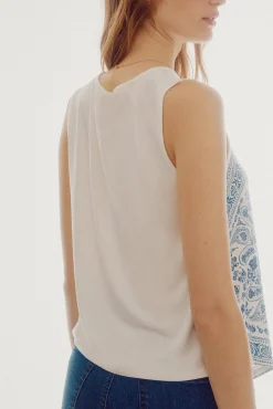 Top Fluido Con Print^Slowlove Best Sale