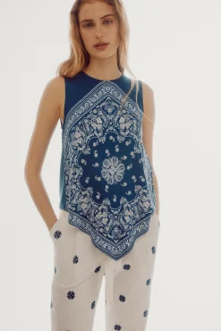 Top Fluido Con Print^Slowlove Cheap