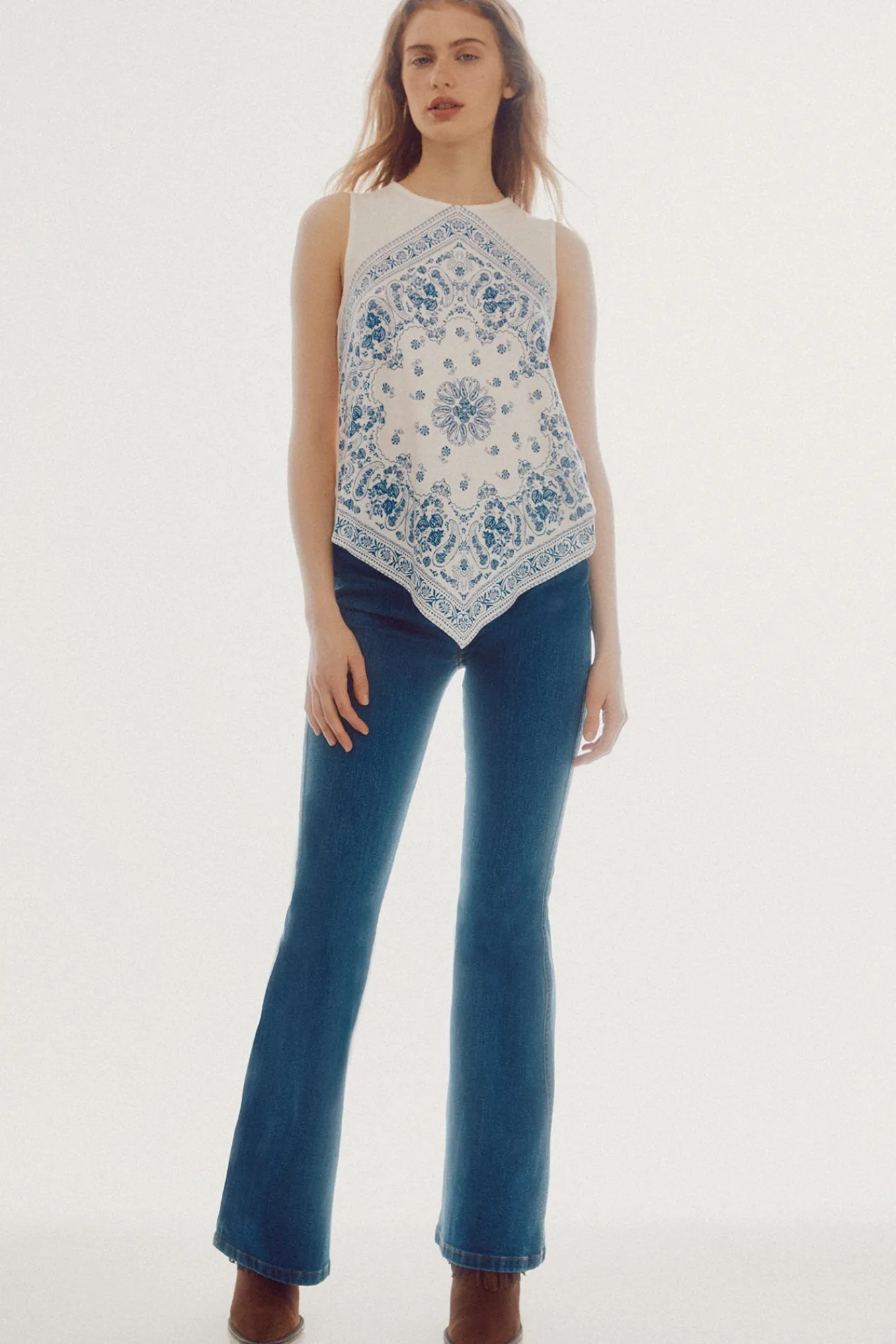 Top Fluido Con Print^Slowlove Best Sale