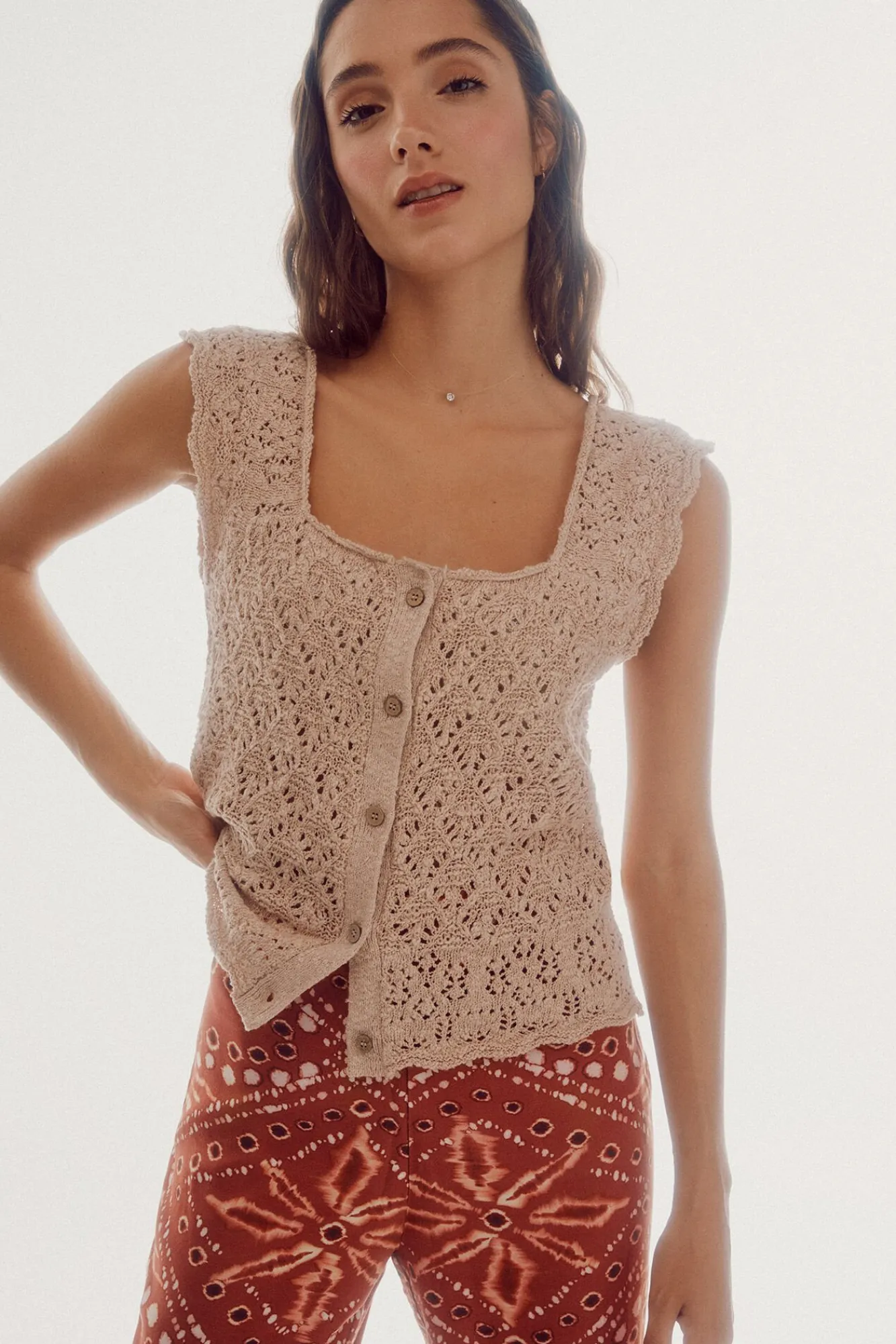 Top Rustico Botones^Slowlove Sale