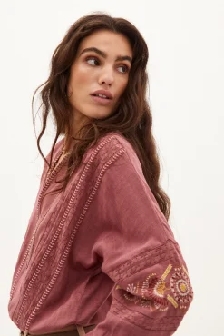 Triana Blusa Fluida Bordada^Hoss Intropia Best Sale