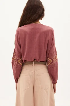 Triana Blusa Fluida Bordada^Hoss Intropia Best Sale