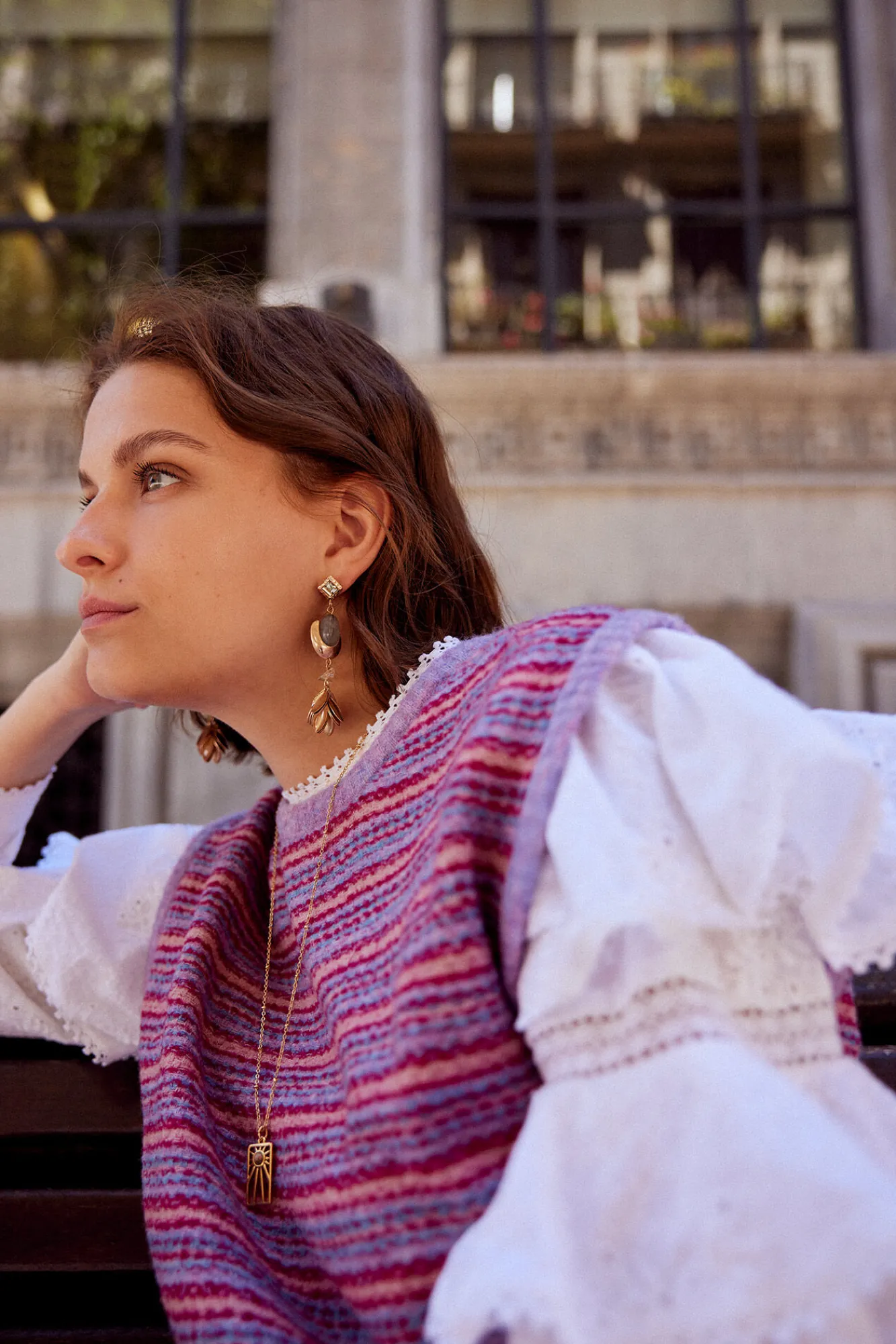 Valeria Chaleco De Punto En Rayas^Hoss Intropia Online