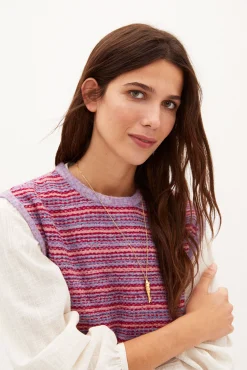 Valeria Chaleco De Punto En Rayas^Hoss Intropia Online