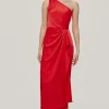 Vestido Asimetrico Satinado^Pedro del Hierro Sale