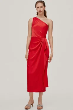 Vestido Asimetrico Satinado^Pedro del Hierro Sale