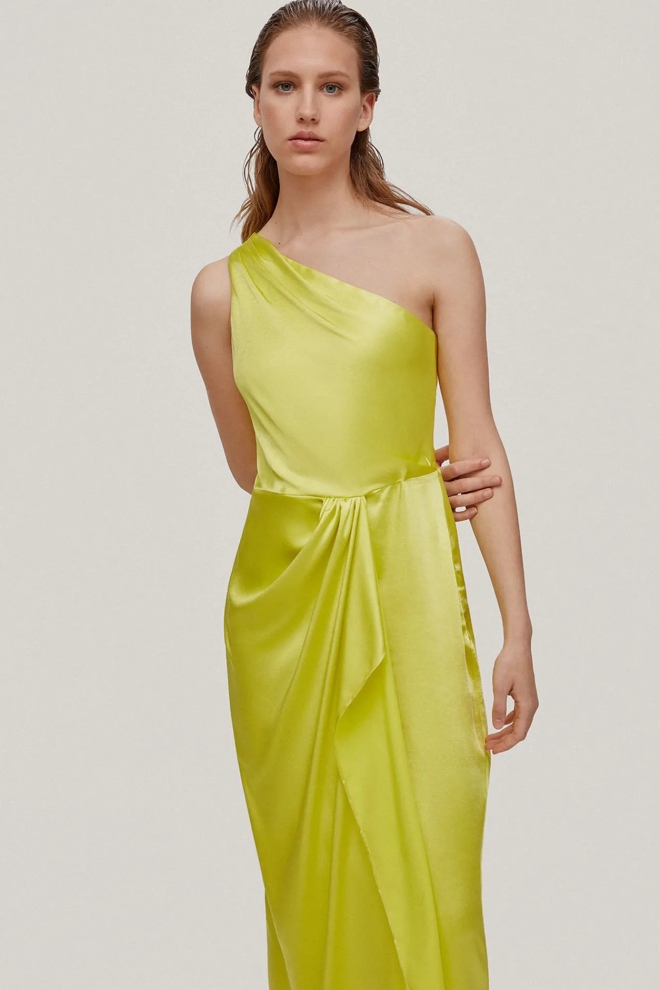 Vestido Asimetrico Satinado^Pedro del Hierro Best Sale